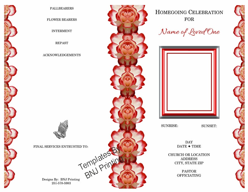 Templates By 
BNJ Printing
