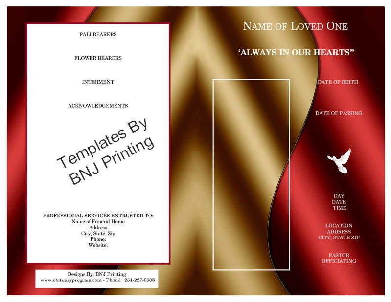 Templates By 
BNJ Printing
