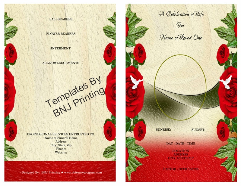 Templates By 
BNJ Printing
